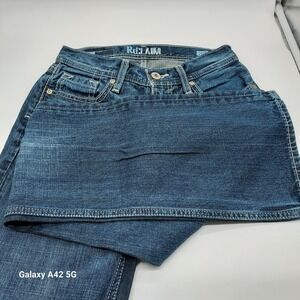 Reclaim Mens Low Rise Bootcut Jeans 26x31 Medium Wash Denim BKRM1508